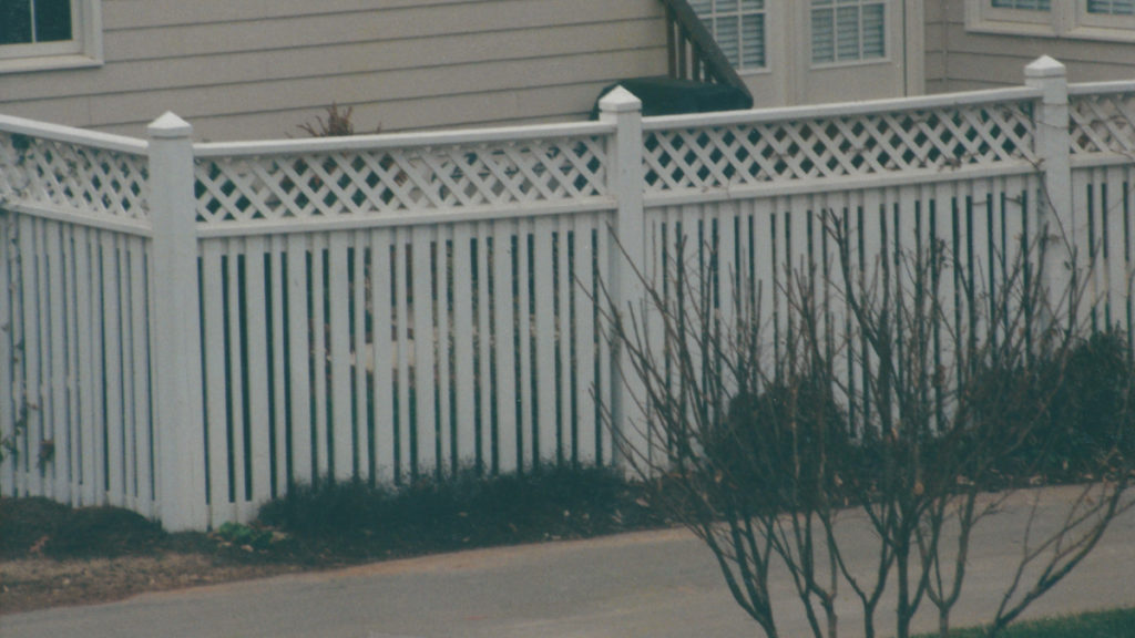 Custom wood semi privacy Raleigh residential fence