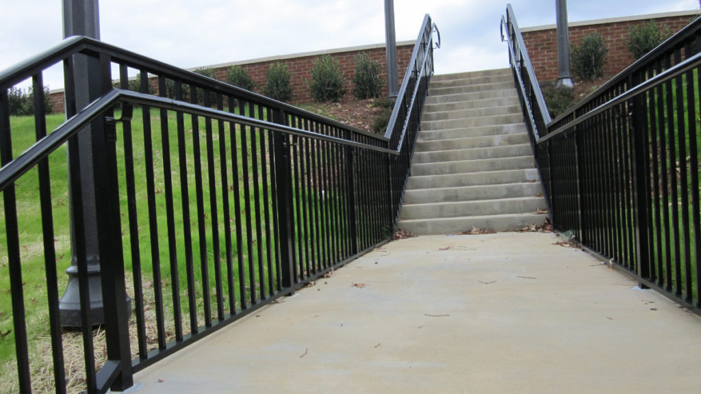 commercial fence Commercial aluminum handrail2 Wake Forest