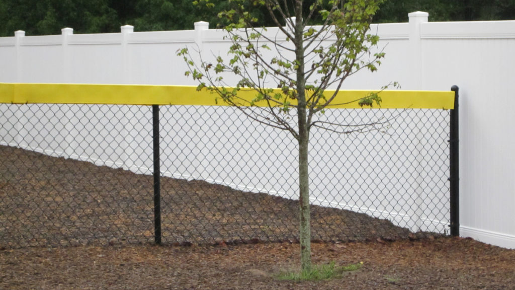 commercial fence Vinyl Privacy and black vinyl chain link Apex