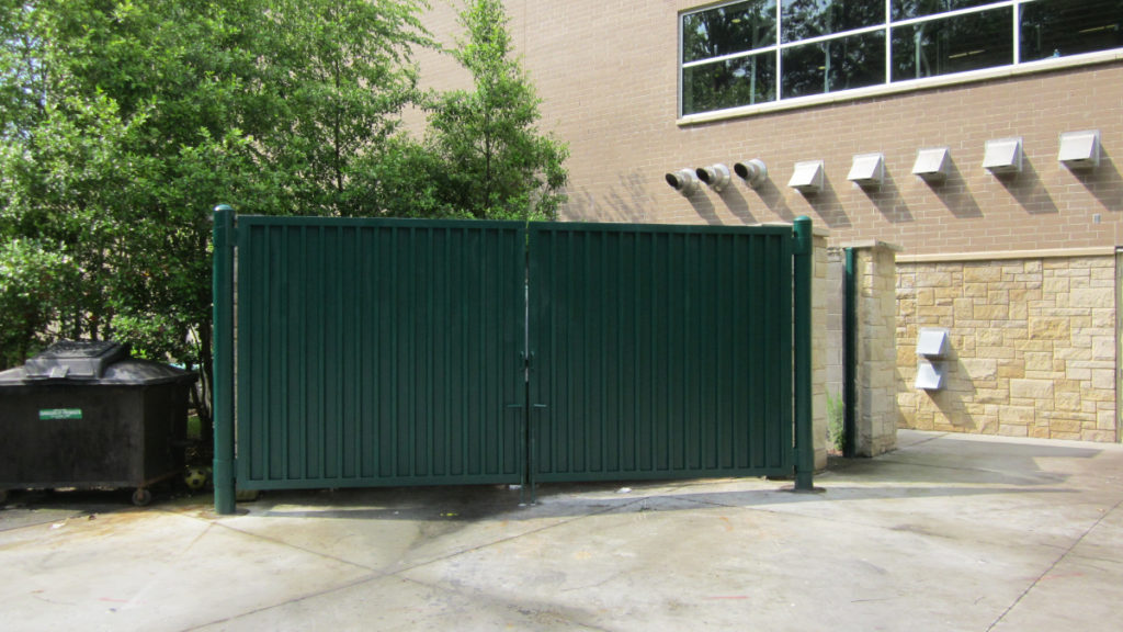 dumpster gates and enclosures Commercial dumpster gate Raleigh